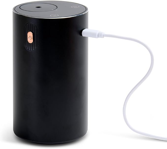 NEOM Wellbeing Pod Mini+ Essential Oil Diffuser, Black I Waterless and Wireless I Portable & Versatile - car, Office or Home I Up to 125 Hours of Natural Fragrance use per Charge