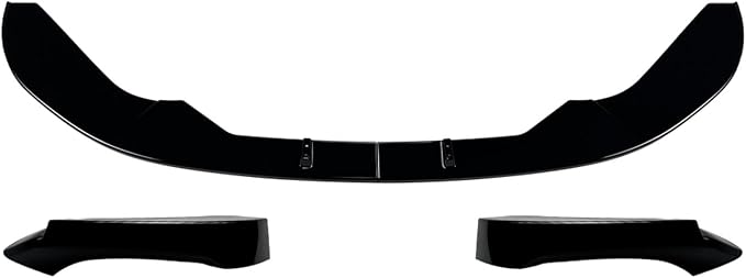 Front Bumper Lip Splitter Diffuser Body Kit Spoiler Guard Accessories For BMW 1 Series F20 F21 LCI M-Sport 2015-2019 MP(Gloss Black Set)