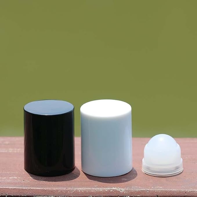 2Pcs Brown 30ml Glass Essential Oil Roller Bottles Refillable Roll on Bottles Empty Deodorant Bottle Containers Rollerball Beauty and Personal Care Tools for Fragrance Cosmetics