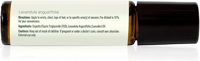 Plant Therapy Lavender Essential Oil 100% Pure, Pre-Diluted Roll-On, Natural Aromatherapy, Therapeutic Grade 10 mL (1/3 oz)