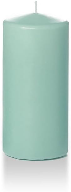 yummi 3" x 6" Blue Jade Round Pillar Candles - 3 per Pack