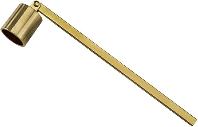 Tim&Lin Gold Candle Snuffer Accessory - Stainless Steel Polished Candle Extinguisher Snuffer Accessory with Long Handle - for Putting Out Extinguish Candle Wicks Flame