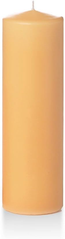 yummi 3" x 10" Caramel Round Pillar Candles - 3 per Pack