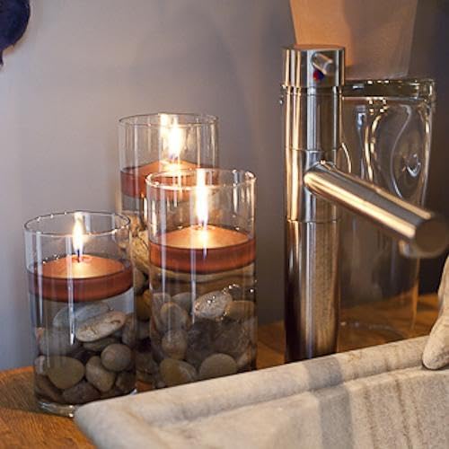 72 Brown Richland Floating Candles 3"