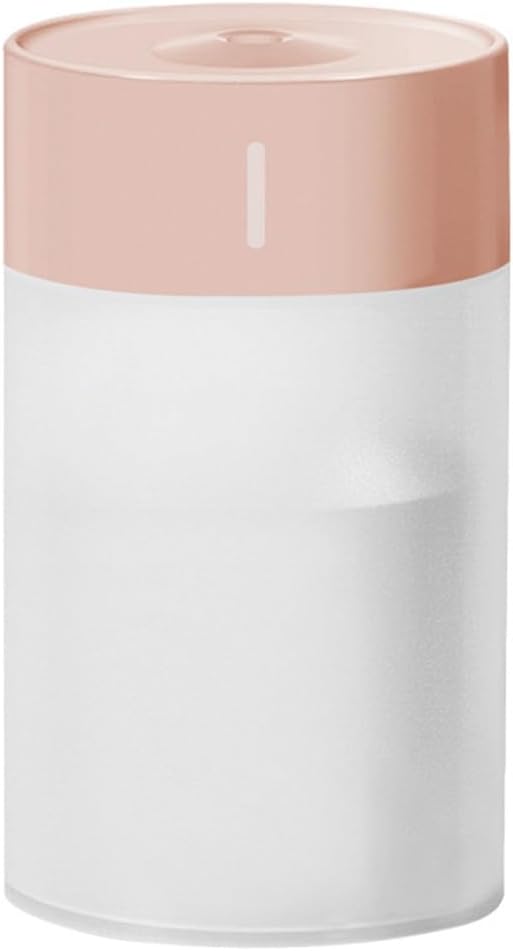 260ml Mini Air Humidifier Aroma Oil Diffuser with USB Cool Mist Colorful Night Light for Home Bedroom Office Car Travel,Pink
