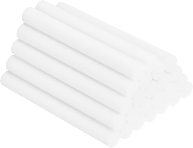 uxcell 24pcs Humidifier Cotton Stick, 9 x 80mm Refill Sticks Filter Replacement Wicks, Humidifier Filter Cotton Refill Travel Mini Humidifier Filters Sticks