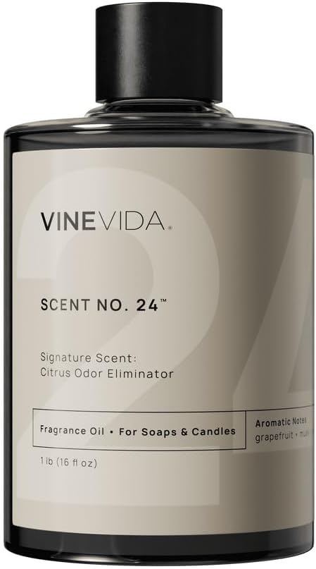 VINEVIDA [16oz] Citrus Odor Eliminator Fragrance Oil for Candle Making and Soap Making - Premium Candle Scents for Soy Candles