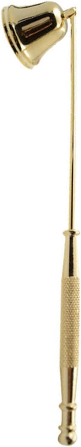 Candle Snuffer, Bell Shaped Candle Extinguisher, Iron Candle Put Out Tool with Anti Skid Handle, Vintage Candlesnuffers for Families, Weddings, Decorations, 7.9x1.5in
