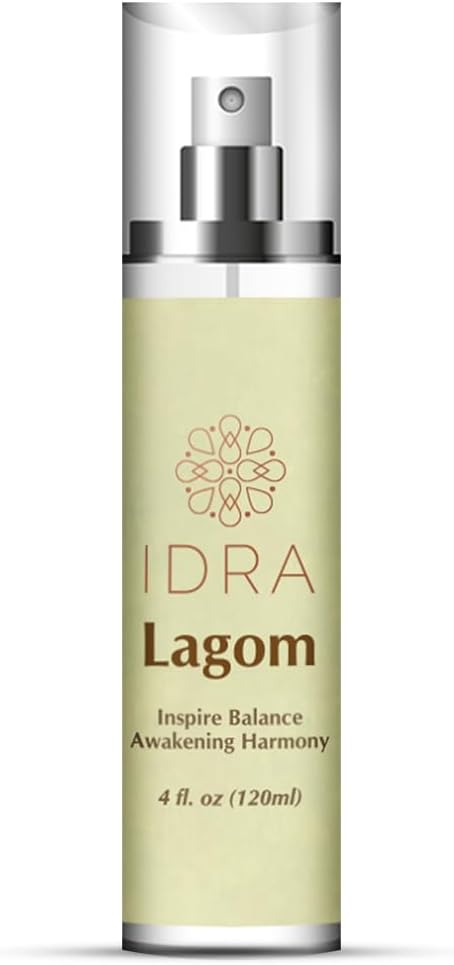 IDRA Lagom Essential Oil Blend for Home Diffusers Aromatherapy and Humidifiers 120ML by Idra Wellness Diffuser with Laurel Leaf Peppermint Lemon 4 Fl Oz