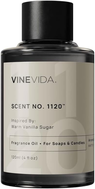 VINEVIDA [4oz] Warm Vanilla Sugar Fragrance Oil for Candle Making and Soap Making - Premium Candle Scents for Soy Candles