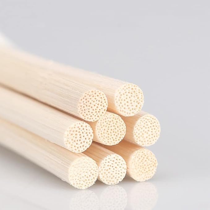 80PC Reed Diffuser Sticks,Diffuser Refills,Natural Rattan Essential Oil Aroma Diffuser Replacement Sticks for Spa, Home,Office (Natural)