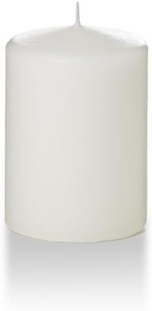 yummi 3" x 4" White Round Pillar Candles - 3 per Pack