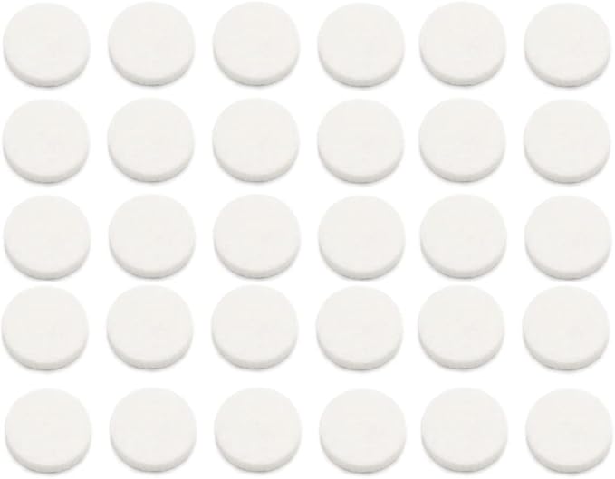 Car Air Vent Clip Replacement Pads, Car Diffuser Vent Clips Diffuser Bracelet Necklace Pendant Locket, Unscented Refill Tablets for Car Air Freshener Clips (50Pcs White)