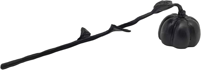 AIM & GGKK Black Pumpkin Candle Snuffer Extinguisher - Long Handle for Safe Flame Out,Decorative Snuffers Accessory for Candle Lovers