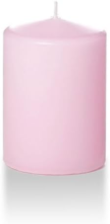 yummi 3" x 4" Blush Round Pillar Candles - 3 per Pack