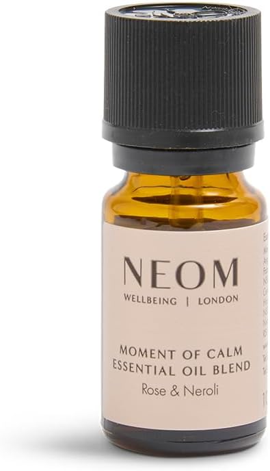 NEOM- Moment of Calm Essential Oil Blend, 10ml | Wild Rose & Neroli | Scent to Calm & Relax | 100% Natural Fragrance