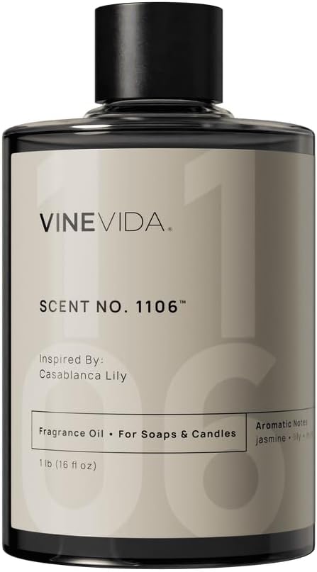 VINEVIDA [16oz] Casablanca Lily Fragrance Oil for Candle and Soap Making - Made in USA Natural Scents