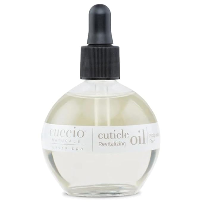 Cuccio Naturale Fragrance Free Revitalizing Cuticle Oil, Lightweight Fast-Absorbing Hydrating Nail & Cuticle Conditioner, Cold-Pressed Oils + Vitamin E, 2.30 Fl Oz