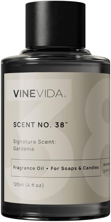 VINEVIDA [4oz] Gardenia Fragrance Oil for Candle Making and Soap Making - Premium Candle Scents for Soy Candles