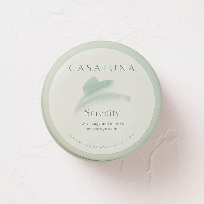 Casalunas 2 Wick Lidded Jar Candle (7.5oz, Serenity)