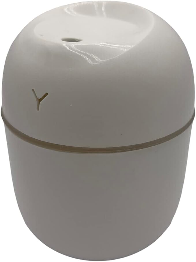 Wild Essentials 220ml Cool Mist Essential Oil Diffuser/Humidifier, Aromatherapy, Nightlight, Portable, USB Power, Auto Off, Room, Office, Car (White)
