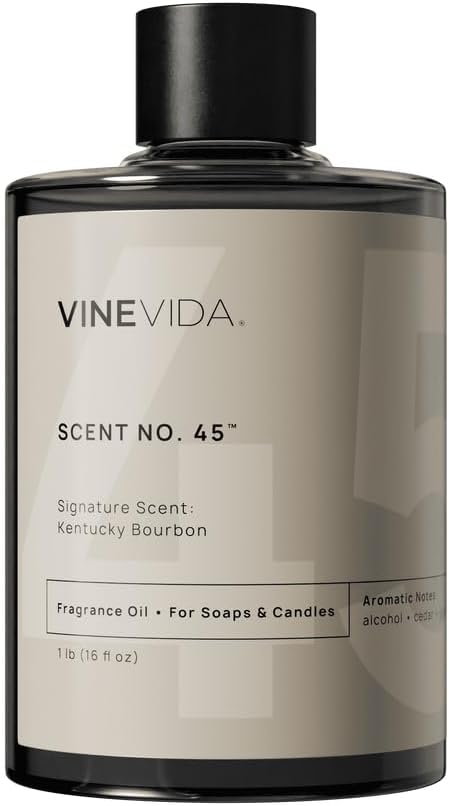 VINEVIDA [16oz] Kentucky Bourbon Fragrance Oil for Candle Making Scents Soap, Perfume Oils, Soy Candles, Masculine Beard Lotion, Cologne Men, Manly Bath Bombs, Body Spray, ARTS-FOBP-KENT-BOUR-16
