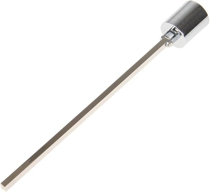 MUXSAM 1Pc 7.5x0.9in Candle Extinguisher Snuffer Candlesnuffers with Long Handle & Straight Tube for Tea Light Candles Wedding Altar Fireplace Church Wedding Candle Fire Extinguishing(Silver.)