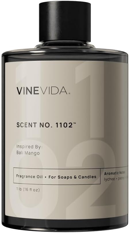 VINEVIDA [16oz] Bali Mango Fragrance Oil for Candle Making and Soap Making - Premium Candle Scents for Soy Candles