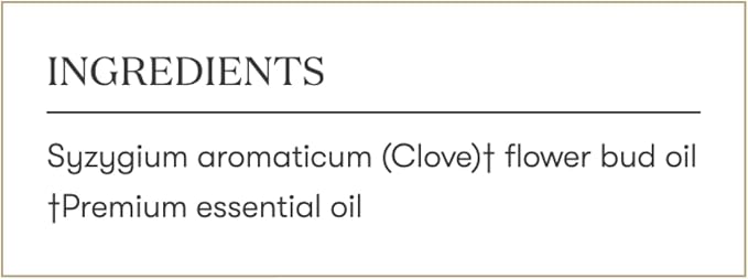 Young Living Clove Essential Oil - 15ml Bottle for Aromatic and Topical Use - Aromatherapy - Warm, Stimulating Aroma that Provides Cleansing Properties - Contains Antioxidants
