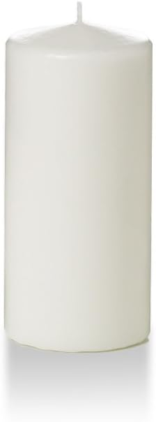 yummi 3" x 6" White Round Pillar Candles - 3 per Pack