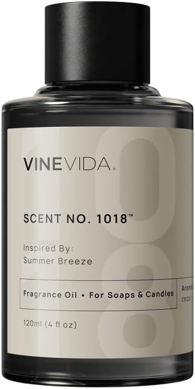 VINEVIDA [4oz] Scent No.1018 Fragrance Oil for Candle & Soap Making - Natural Candle Scents Made in USA
