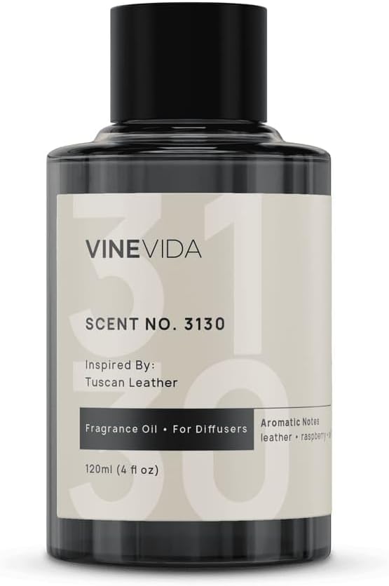 VINEVIDA [4 Oz] Inspired by: Tuscan Leather; Diffuser Oil Refill | Premium Scent Diffuser Oil for Home | Non-Toxic Fragrance