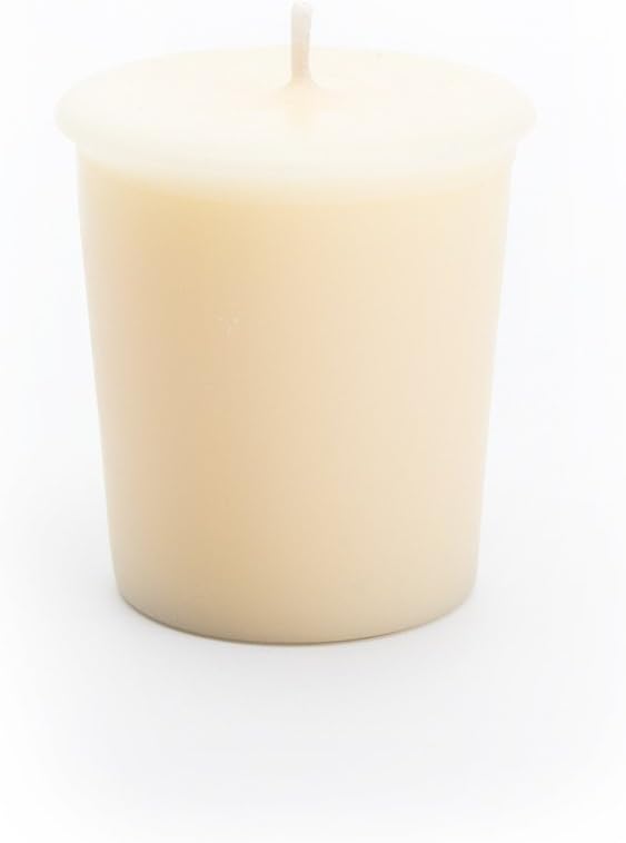 Pumpkin Walnut Cheesecake Soy Votive Candles - Scented with Natural Fragrance Oils - 6 Beige Natural Votive Candle Refills - Bakery & Food Collection