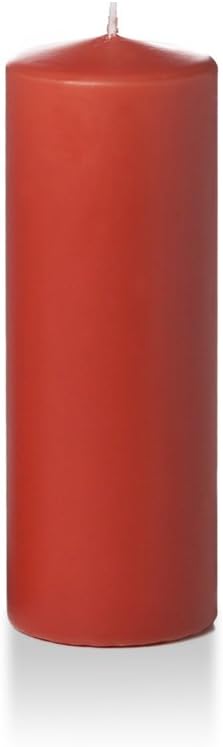 yummi 3" x 8" Brick Round Pillar Candles - 3 per Pack