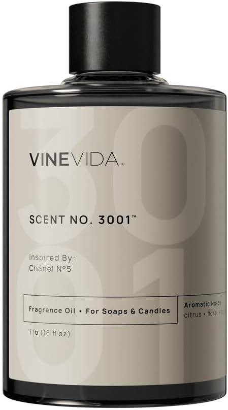 VINEVIDA [16oz] Scent No.3001 Fragrance Oil for Candle Making and Soap Making - Premium Candle Scents for Soy Candles