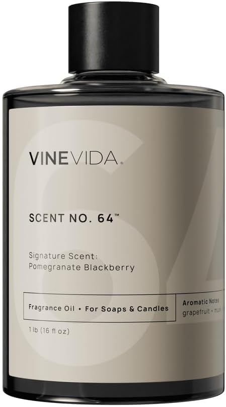 VINEVIDA [16oz] No. 64 Fragrance Oil for Candle Making - Made in USA Candle Scents - Natural Fragrance Oil - Scents for Soap Making