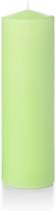 yummi 3" x 10" Mint Round Pillar Candles - 3 per Pack