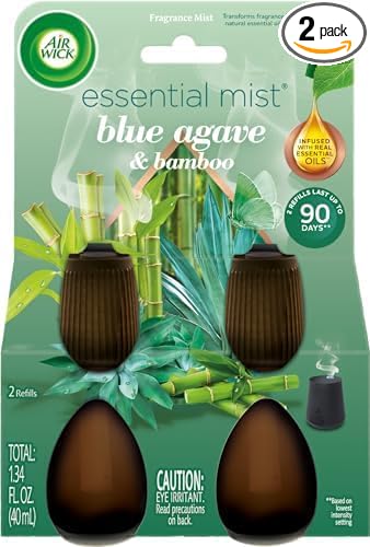 Air Wick Essential Mist Twin Refill Blue Agave & Bamboo 2 ct.