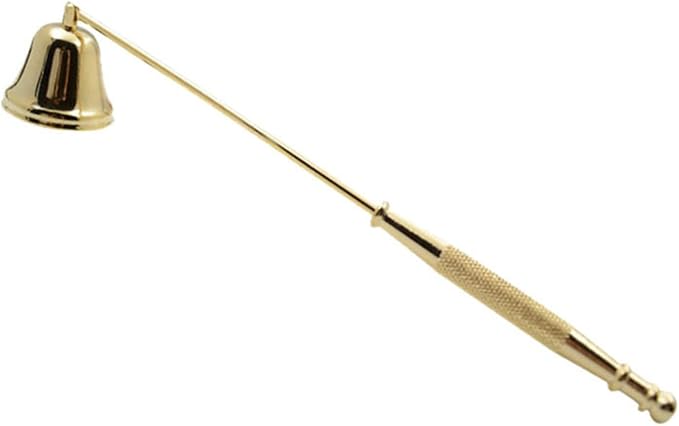 Candle Snuffer, Bell Shaped Candle Extinguisher, Iron Candle Put Out Tool with Anti Skid Handle, Vintage Candlesnuffers for Families, Weddings, Decorations, 7.9x1.5in
