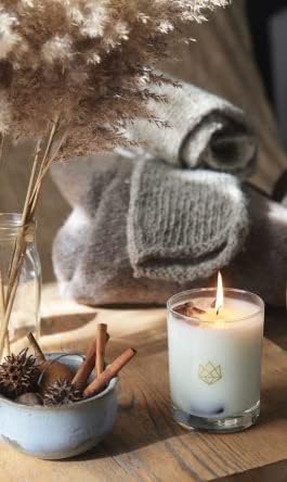 Luxury Glass Jar Candle, 14.5 OZ, Defense - Smoky Quartz Crystal Infused - Scents of Frankincense, Neroli, & Sage - Detoxify, Ground, & Fortify - Coconut Wax Blend, Essential Oils