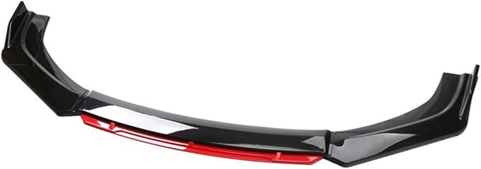 Car Universal Front Shovel Gloss Bumper Lip Body Kit Under Lips Diffuser Spoiler Accessories Auto Parts(Red)
