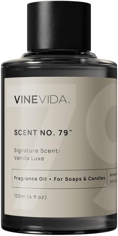VINEVIDA [4oz] Vanilla Luxe Fragrance Oil for Candle & Soap Making - Natural Candle Scents Made in USA