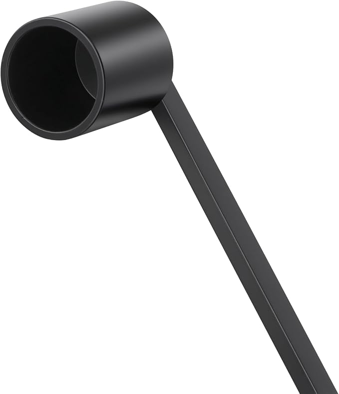 6 PCS 6.3 Inch Candle Snuffer Accessory, Stainless Steel Black Candle Extinguisher with Long Handle and Straight Tube, Candlesnuffers Extinguish Candle Wicks for Tea Light Candles
