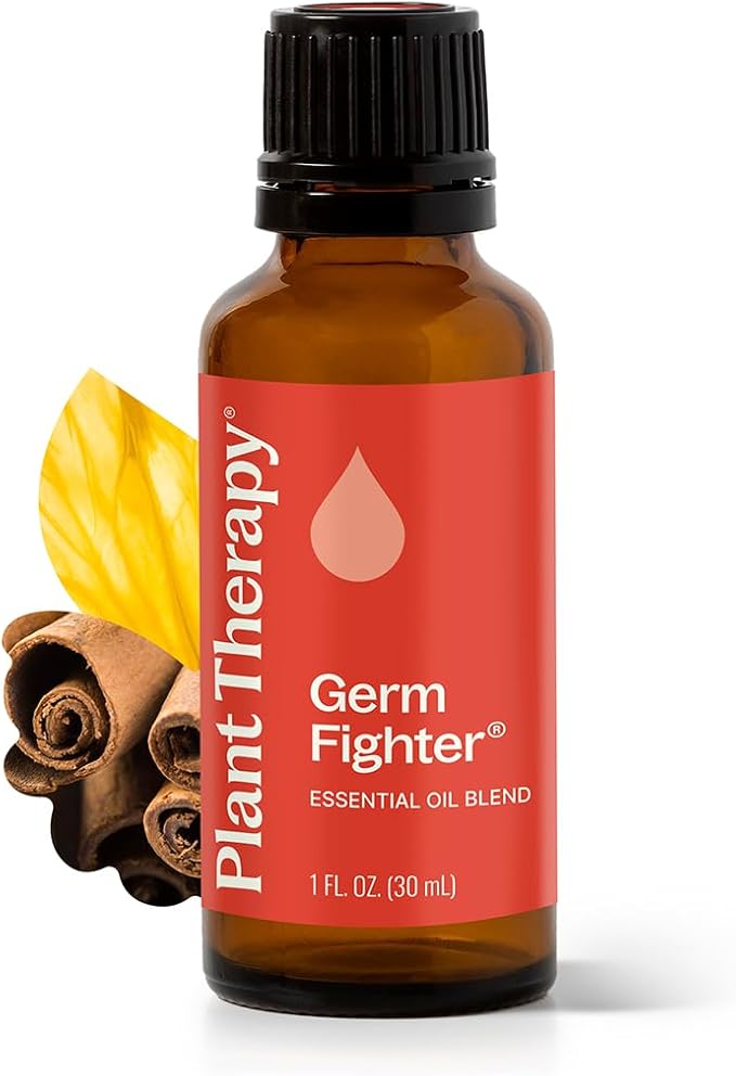 Plant Therapy Germ Fighter Essential Oil Blend 100% Pure, Undiluted, Natural Aromatherapy, Therapeutic Grade 30 mL (1 oz)