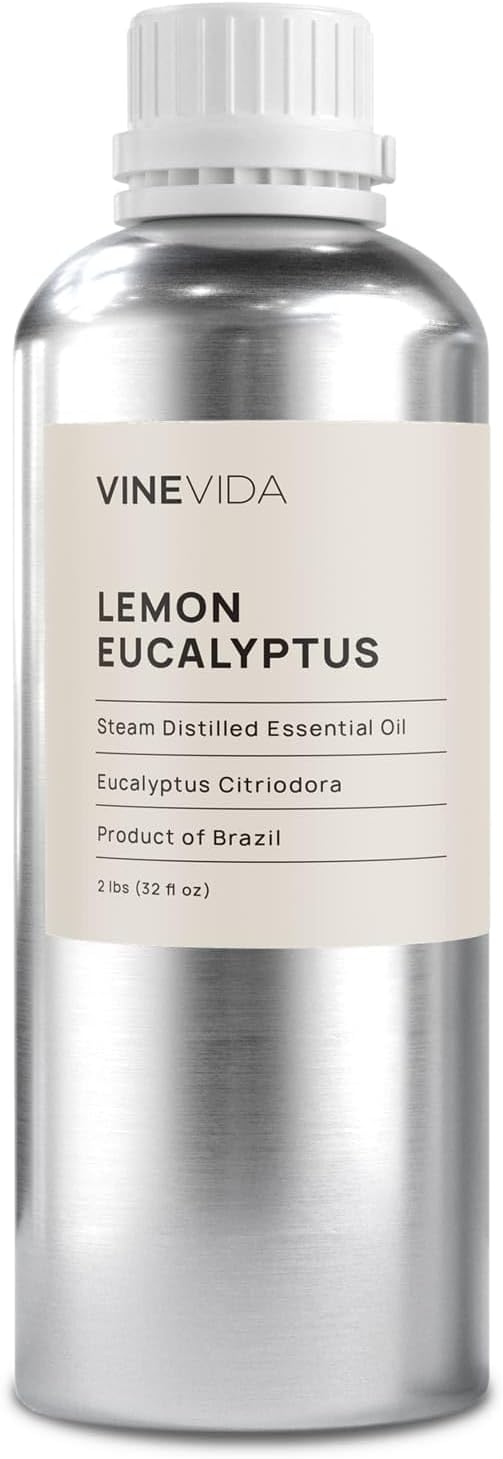 VINEVIDA Lemon Eucalyptus Essential Oil 32 oz - Undiluted - DIY Candle Scents - Bulk 946.36 ml