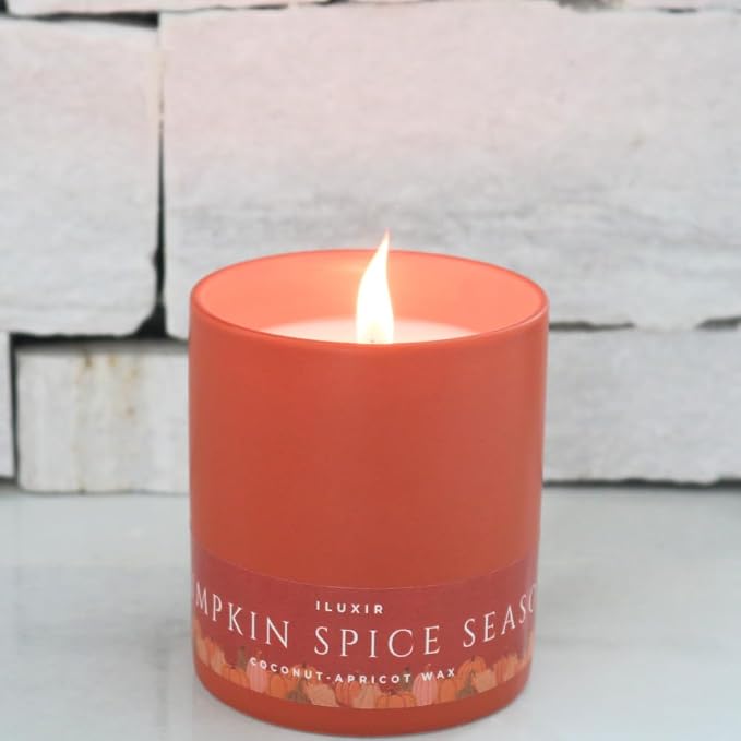 Pumpkin Spice Season Luxury Candle – Cinnamon Spiced Vanilla with Clove, Nutmeg & Buttercream – Handcrafted Vegan Coconut Wax, Phthalate-Free, Cruelty-Free – Cozy Fall Decor Tin Candle (13 oz.)