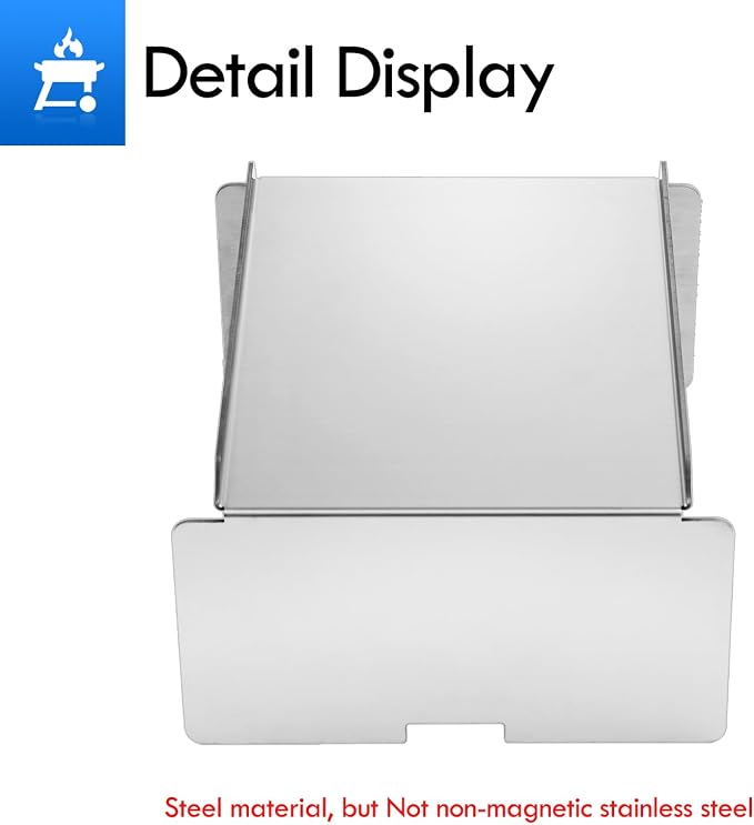 BCA289 Grill Heat Baffle Replacement Part for Traeger Select Pro BBQ400.03 BBQ400 Select Elite TFS60LZC TFS60LZAC Deluxe Elite Heat Baffle Diffuser Flame Deflector Plate Smoker Accessories
