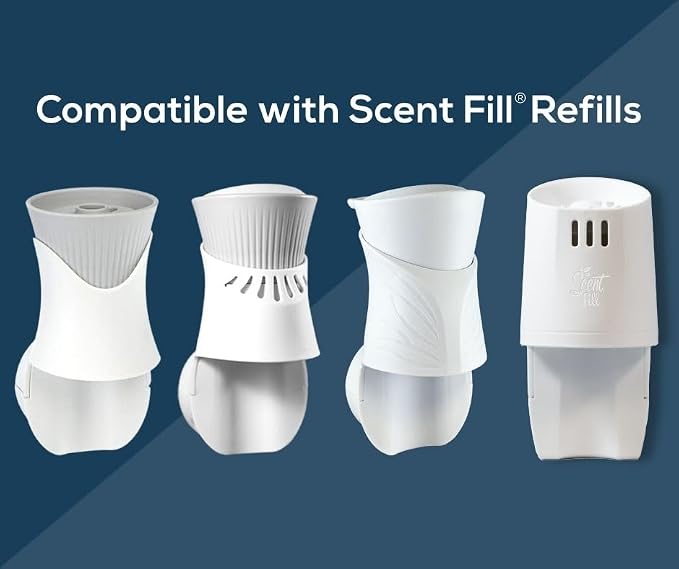 Scent Fill 100% Natural Fresh Peppermint Plug in Refills Air Freshener, Scented Oil Refills, 3 Refills