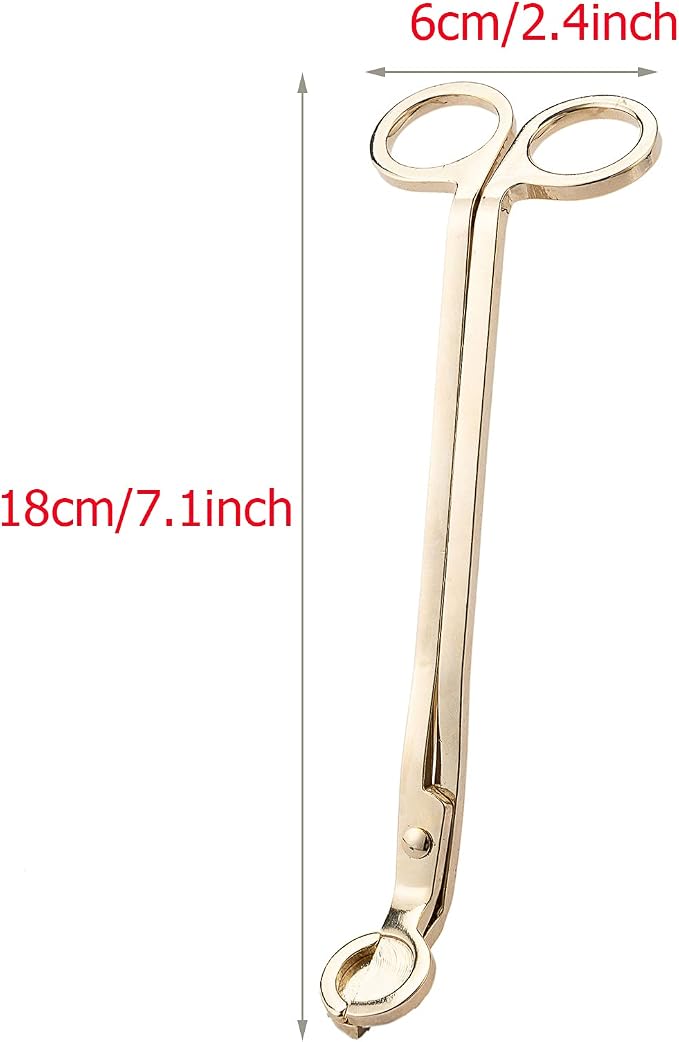 Candle Wick Trimmer, Candle Snuffer Long Handle, Polished Stainless Steel Wick Clipper Cutter, Scissors, Candle Accessory Set