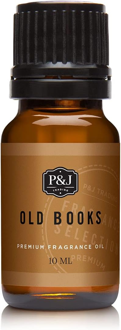 P&J Trading Fragrance Oil for Diffusers for Home - Old Books 10ml Fragrance Scents for Candle Making - Soap Making Supplies & Car Diffuser Scents